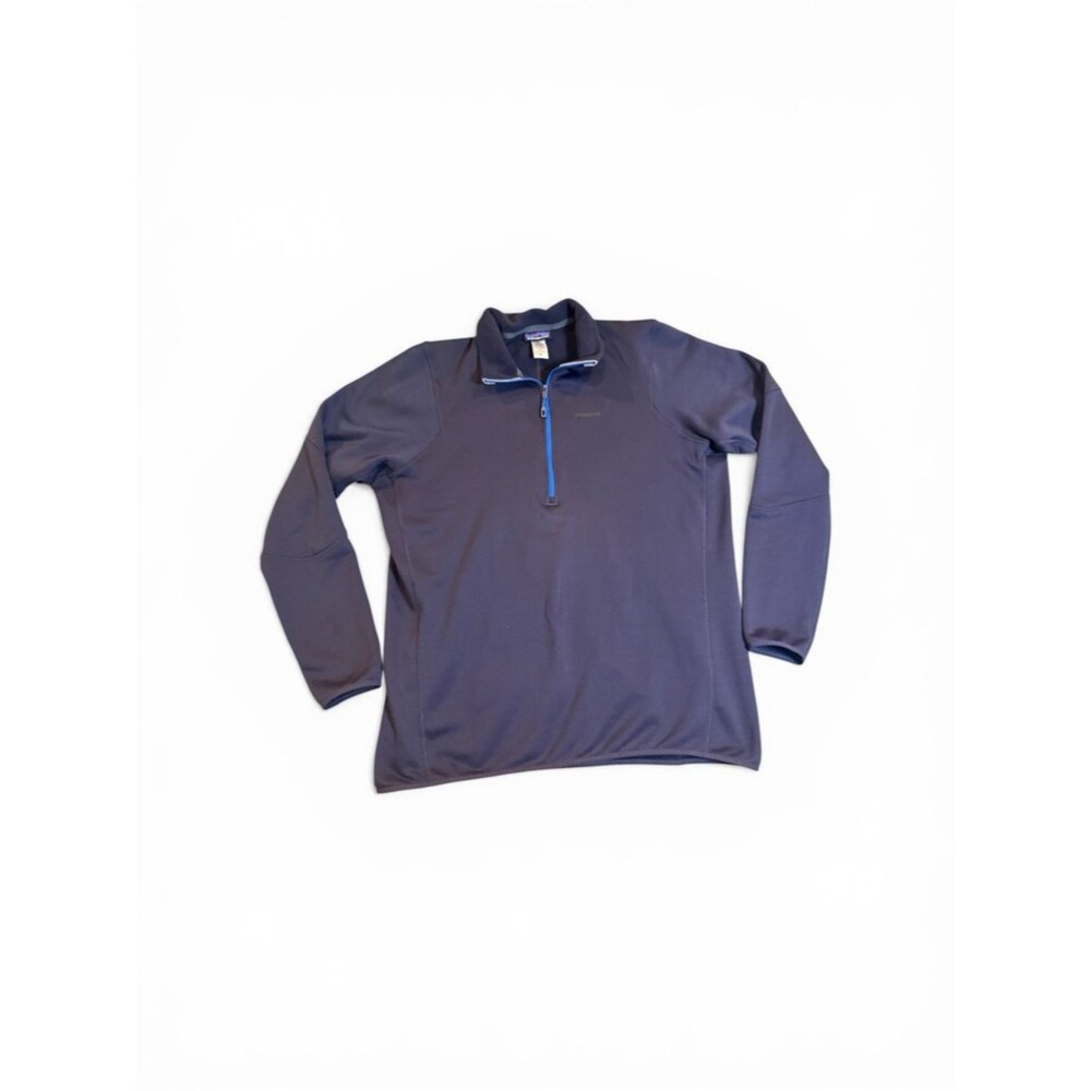 Patagonia Polartec Power Dry 1/4 Zip Pullover Mens XL Blue Performance Fleece - Picture 2 of 12